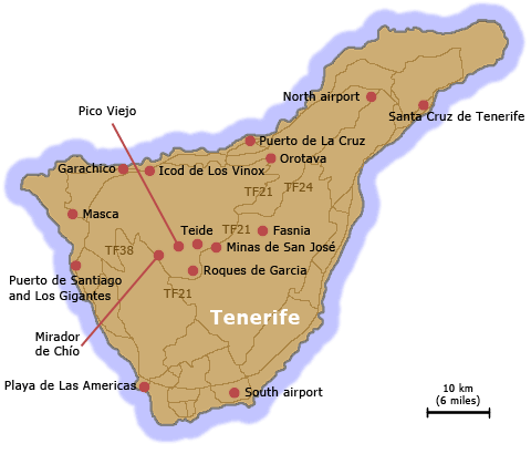 map tenerife