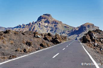 Road in the Teide National Park - Tenerife
